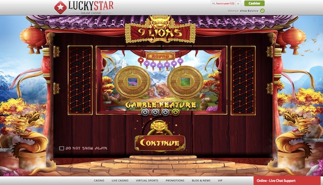 9 Lions Gamble Feature