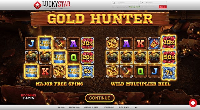 Gold Hunter slot features