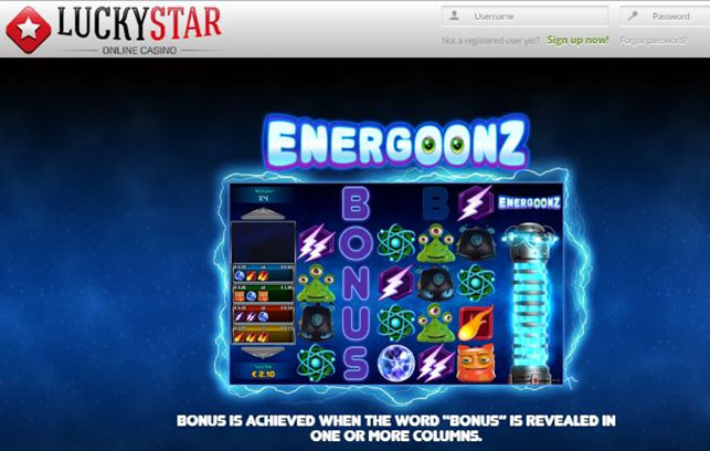 Medium volatility slot - Energoonz