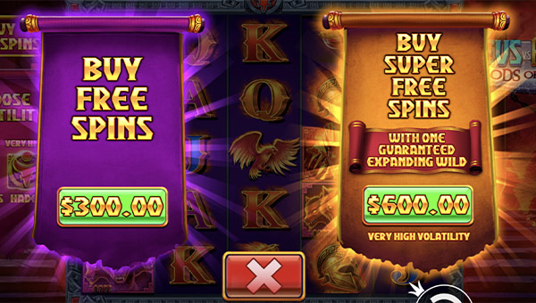 Zeus vs Hades Gods of War Slot Buy Free Spins Feature