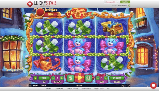 Play the charming Christmas Gift Rush slot