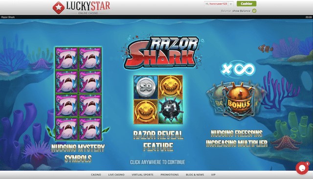 Razor Shark’s Loading Screen