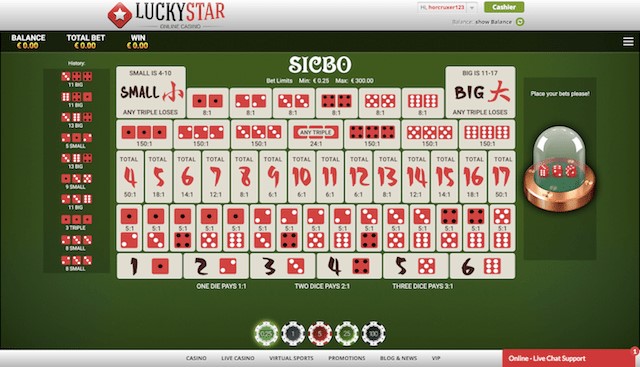 Sic Bo Dice Game