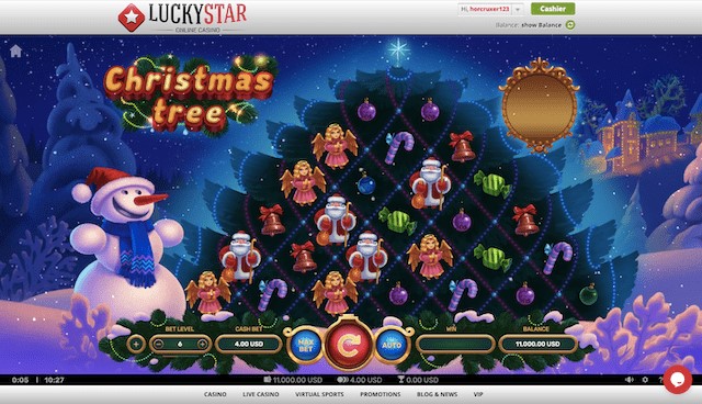 Try the unique Christmas Tree online slot
