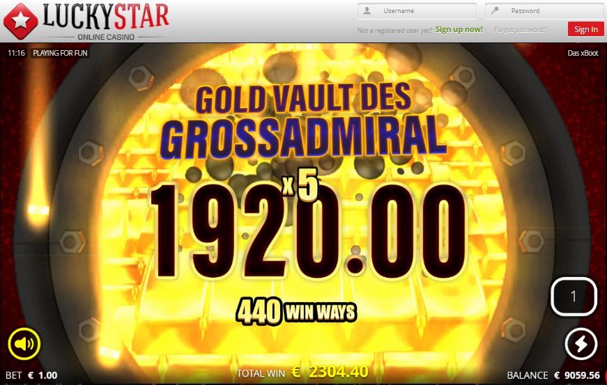 Huge win – Das xBoot Slot
