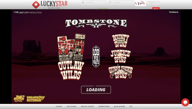 Tombstone’s loading screen
