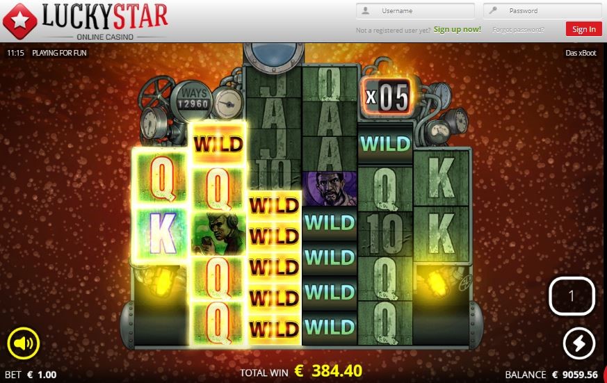 Tornado triggered in a Wolf Pack Free Spins round