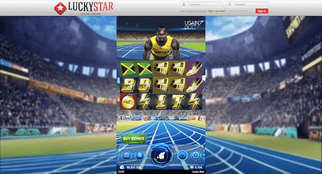 Usain Bolt Slot - inspired by the world’s fastest man.
